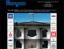 Tablet Screenshot of hopevalleyind.com